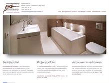 Tablet Screenshot of montagebedrijfpinckaers.com